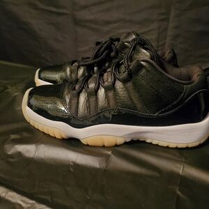 Kids Black and Tan Sneakers